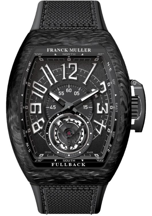Review Franck Muller Vanguard Fullback Tourbillon Carbon - Black Replica Watch V 45 T DT LCK (NR) CARBON (NR. BLC NR)